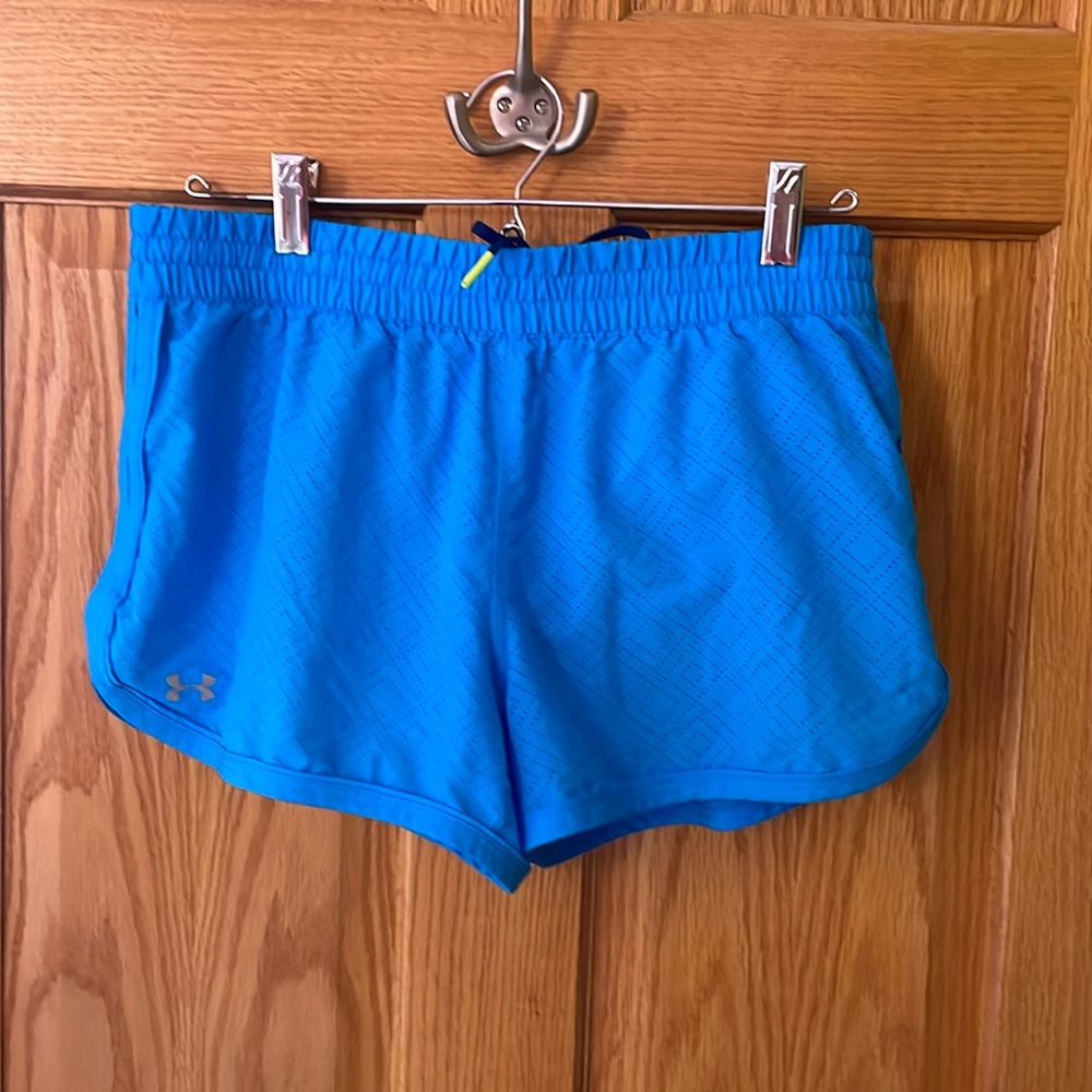 Women’s Under Armour shorts, size small, blue, lined